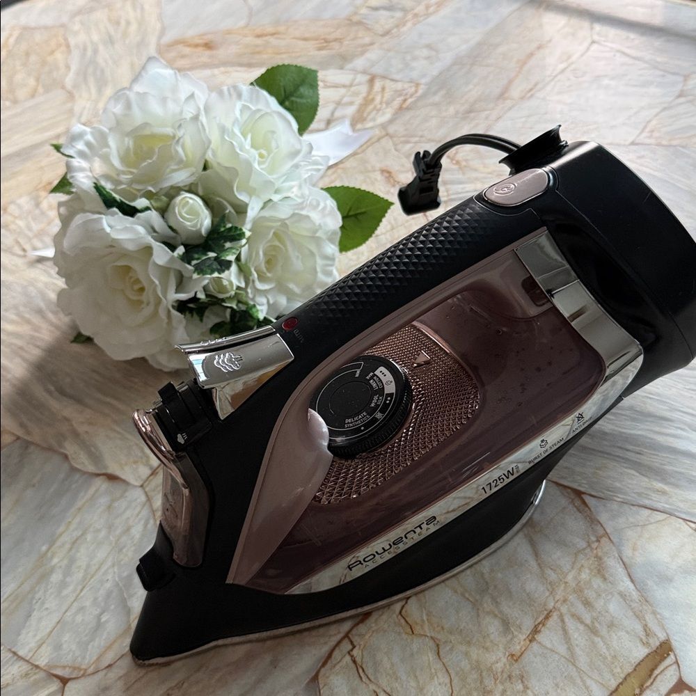 Rowenta Access Stainless Steel Soleplate Steam Iron with Retractable Cord, Power